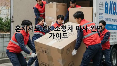 혼자서도 OK! 소형차 이사 완벽 가이드